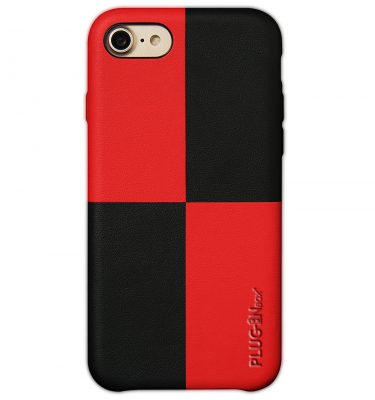 Iphone case Mondrian red and black